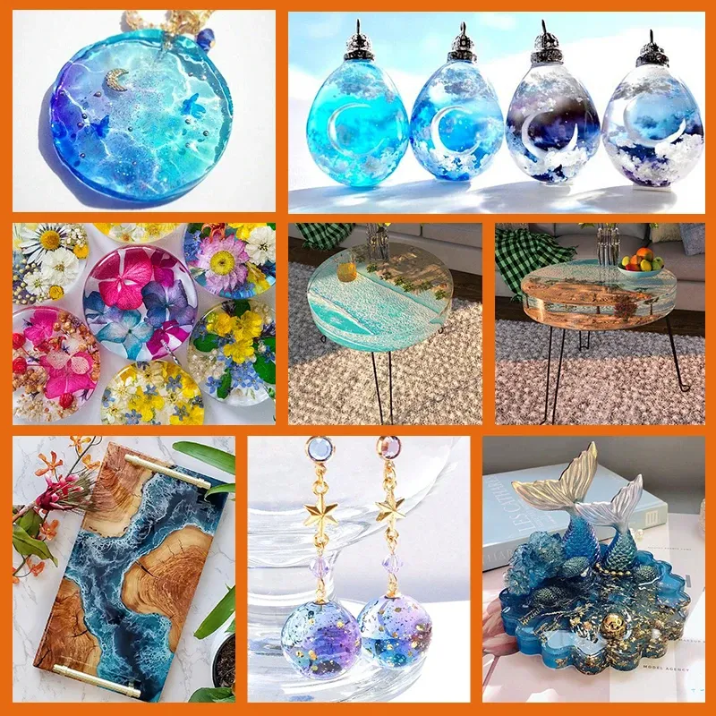 Résine époxy transparente anti-jaunissement 1:1 pour art et bijoux