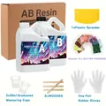 Résine époxy transparente anti-jaunissement sans bulles pour moulage – Couleur 500ml 500ml AB kit