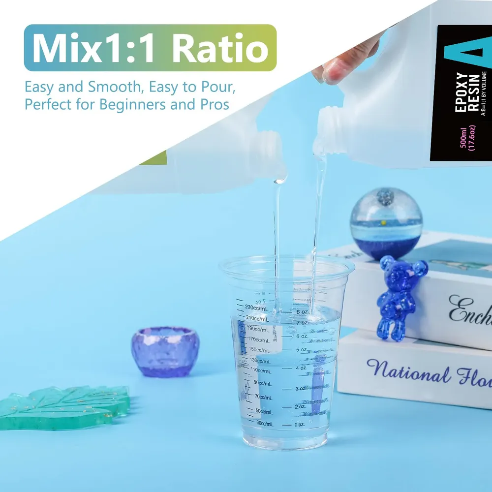 Résine époxy transparente anti-jaunissement sans bulles pour moulage