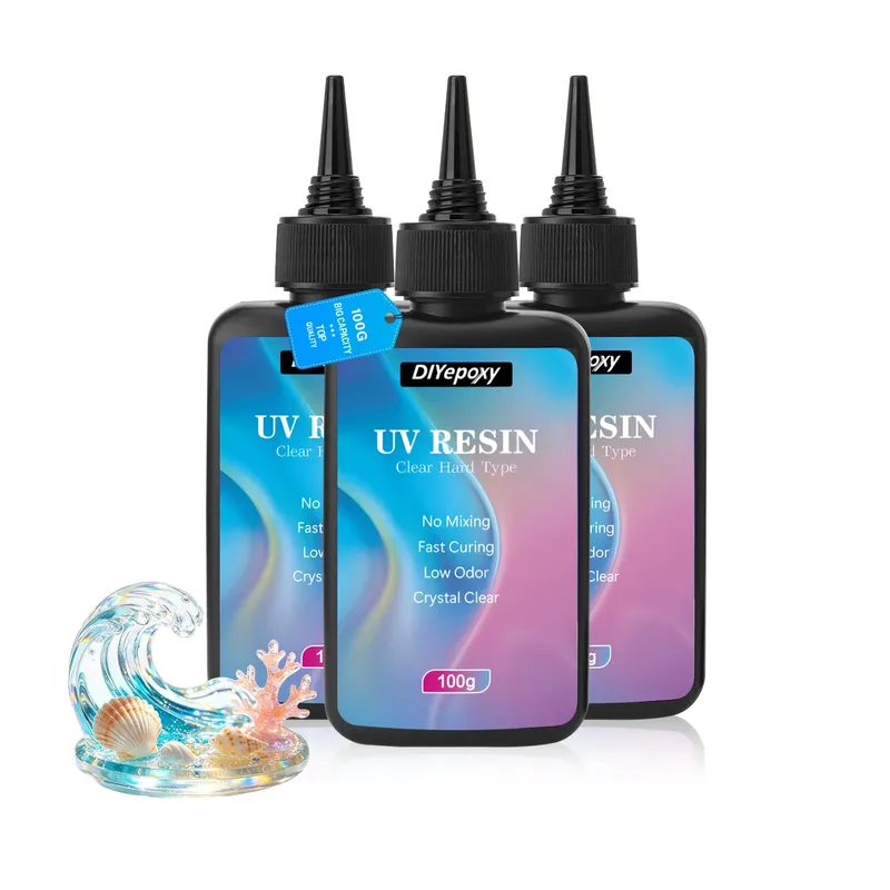 Résine UV 300g à 1000g transparente anti-jaunissement