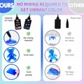 Résine UV couleur unie 12 couleurs faible rétrécissement – 2