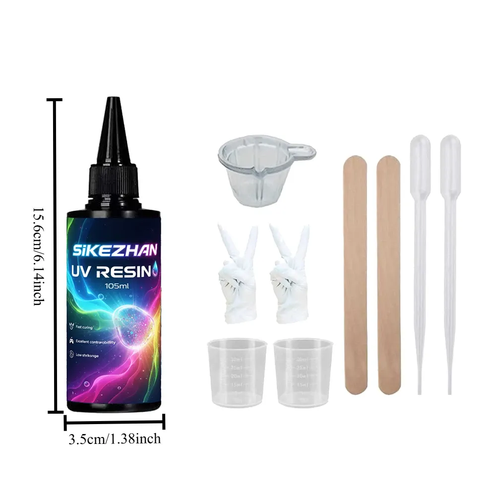 Résine UV cristal anti-jaunissement dure pour bijoux et moules