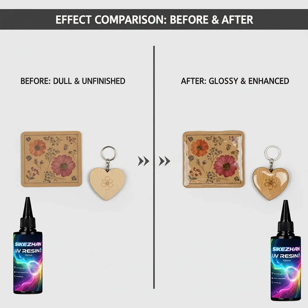 Résine UV cristal anti-jaunissement dure pour bijoux et moules