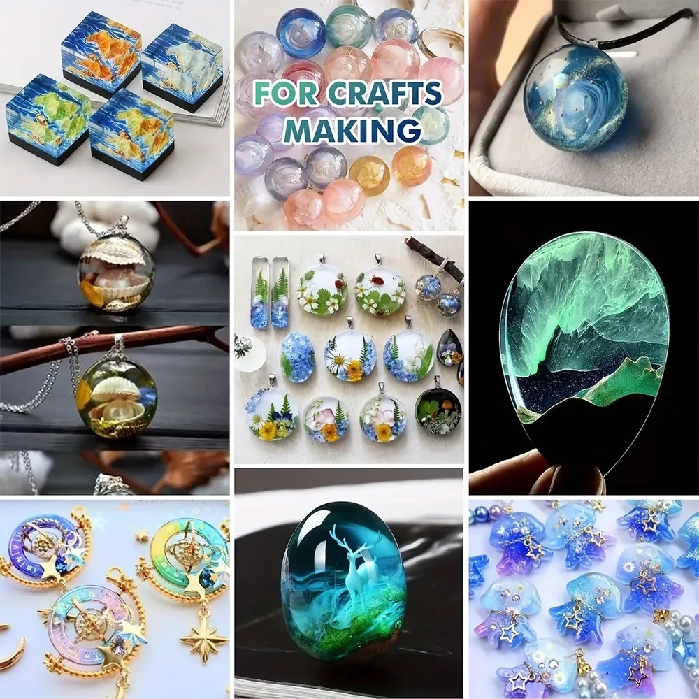 Résine UV dure 50 à 500 g pour bijoux cristal