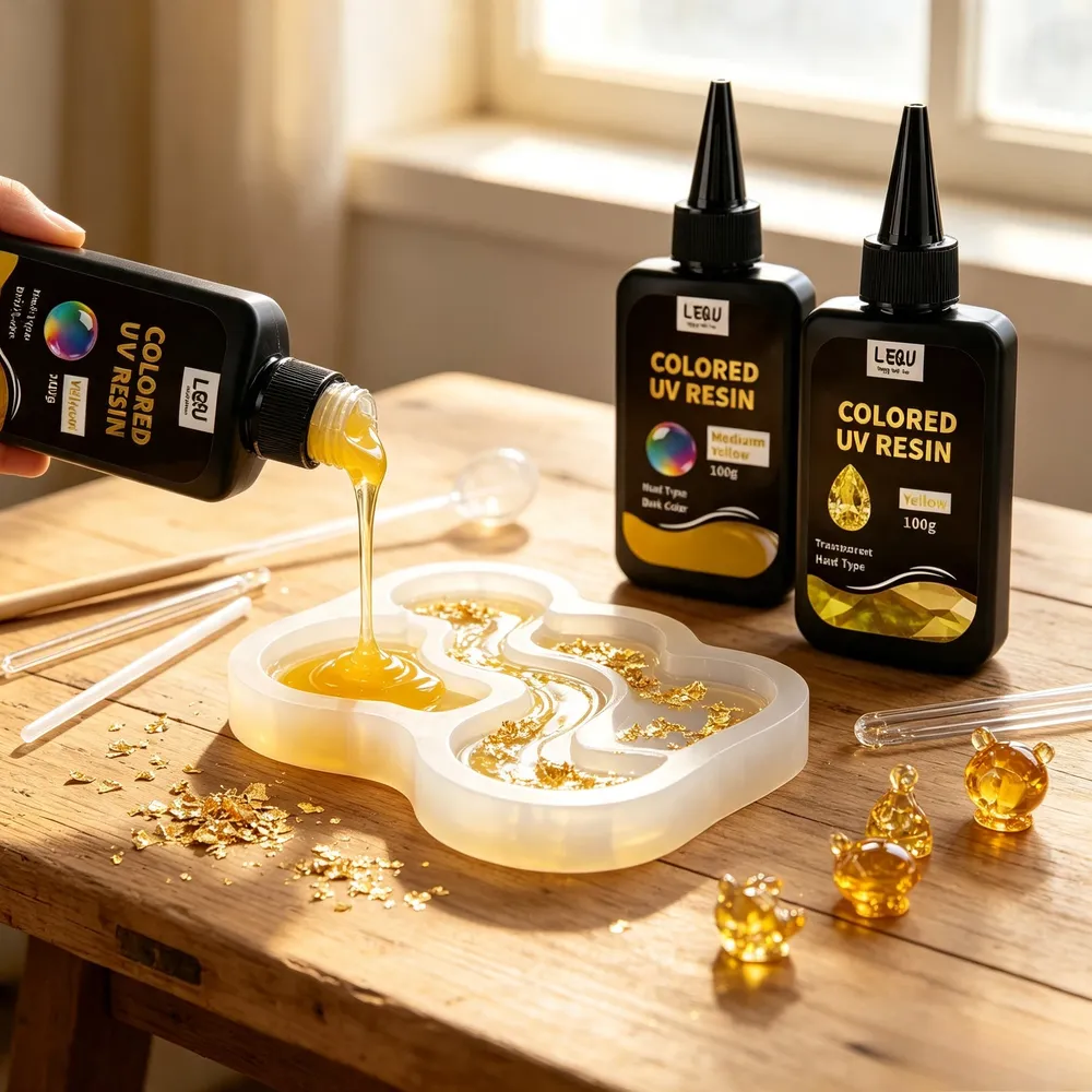 Résine UV dure transparente 100 g séchage rapide pour bijoux