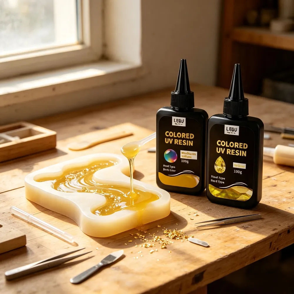 Résine UV dure transparente 100 g séchage rapide pour bijoux