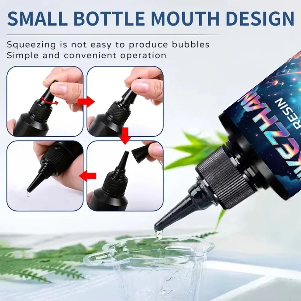 Résine UV dure transparente séchage rapide 105 à 525 ml
