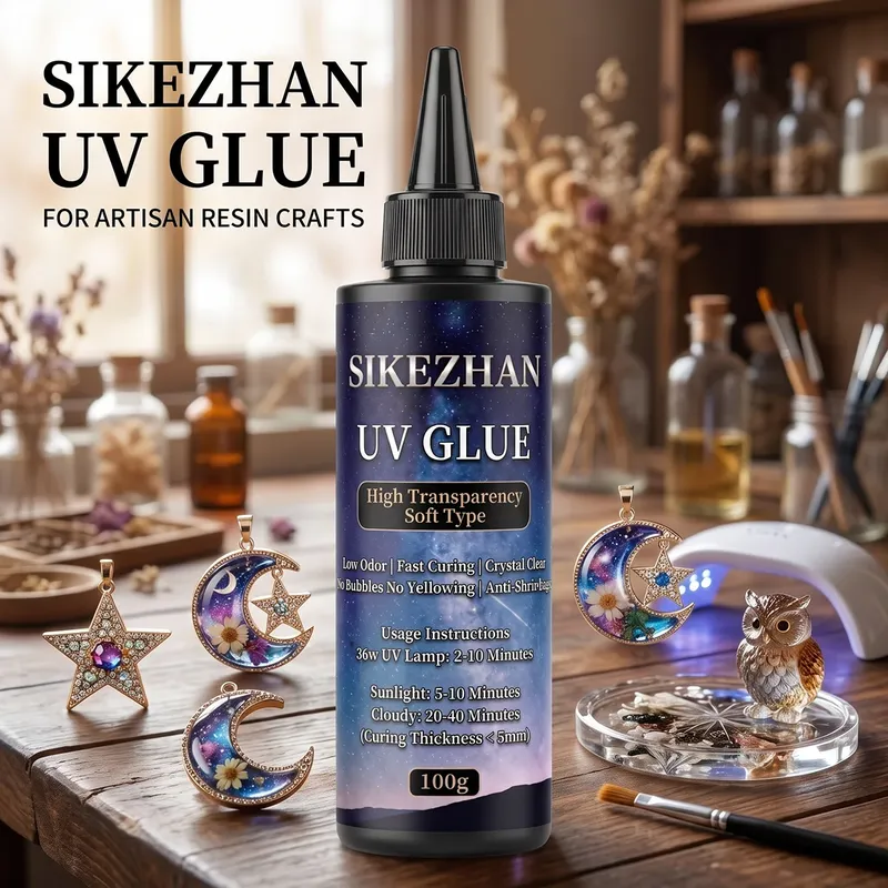 Résine UV souple transparente 30 à 300 g séchage rapide