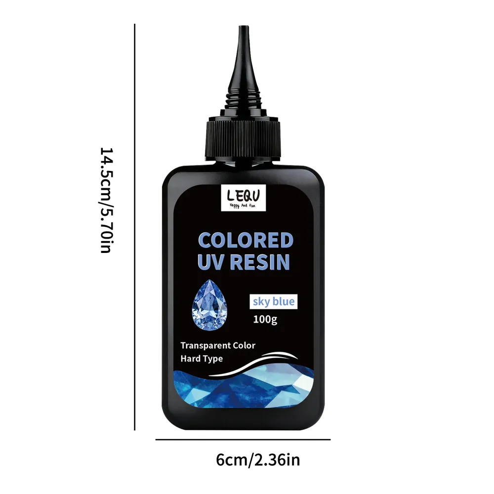 Résine UV transparente 12 couleurs inodore