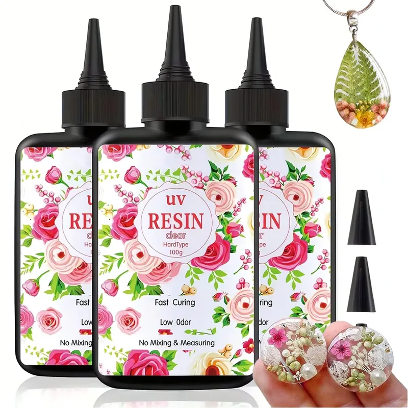 Résine UV transparente 200g à 400g durcissement rapide