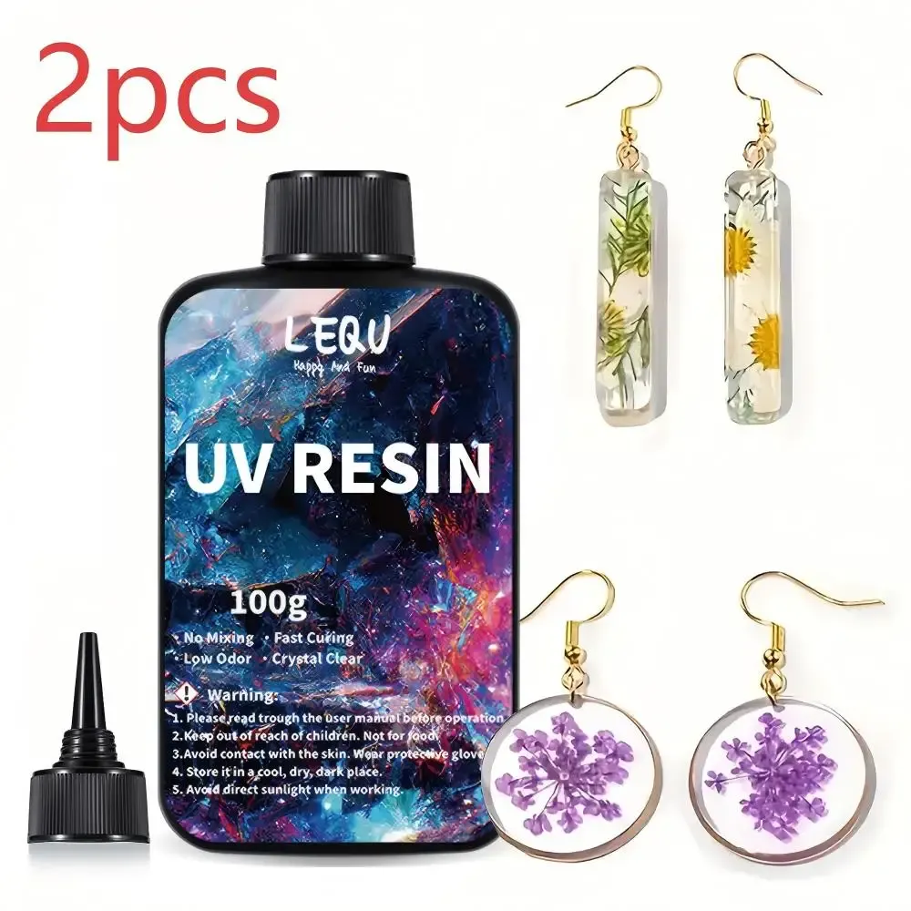 Résine UV transparente durcissable 100 à 500 g formule améliorée