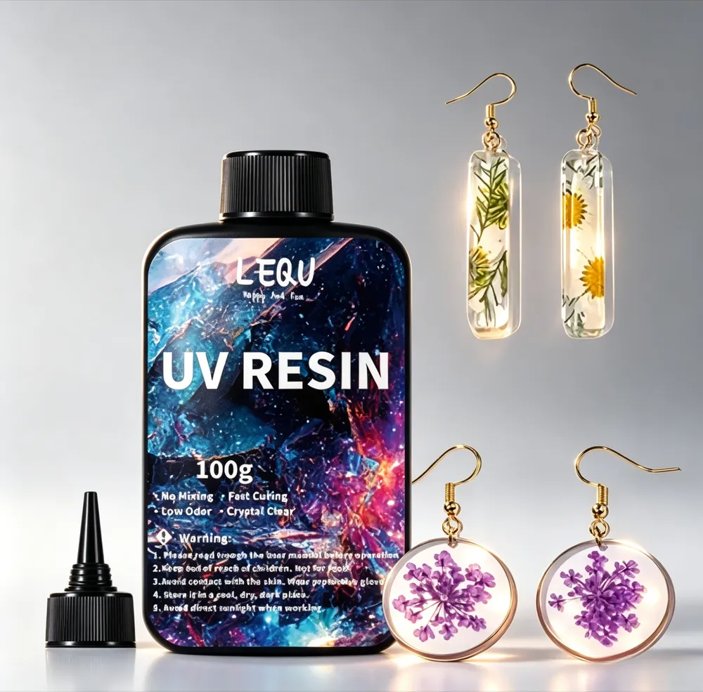 Résine UV transparente durcissable 100 à 500 g formule améliorée