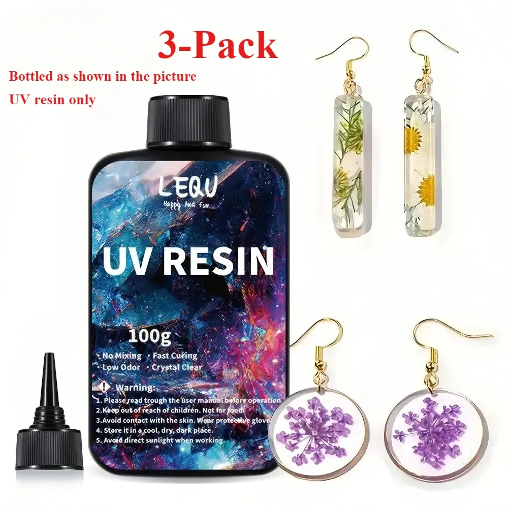 Résine UV transparente durcissable 100 à 500 g formule améliorée