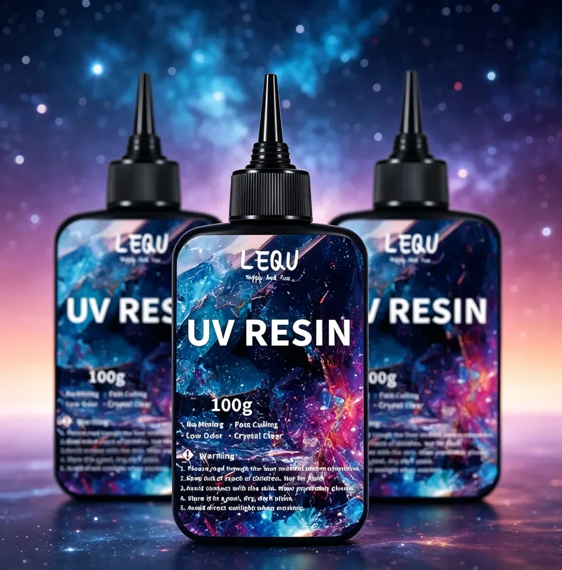 Résine UV transparente durcissable 100 à 500 g formule améliorée