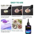Résine UV transparente durcissable 50 à 150 g formule améliorée – 6