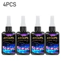 Résine UV transparente durcissable 50 à 150 g formule améliorée – Couleur UV-D-50ml-4pcs