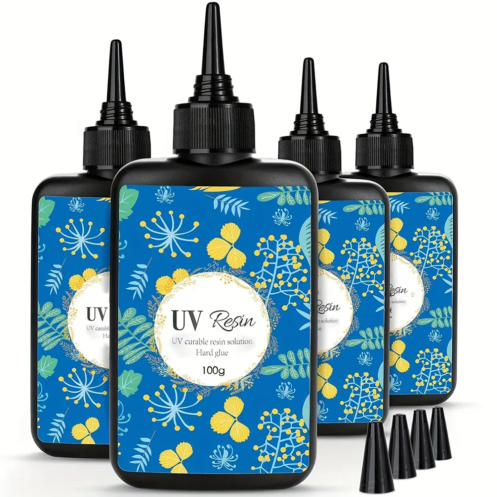 Résine UV transparente incolore séchage rapide 100g à 400g