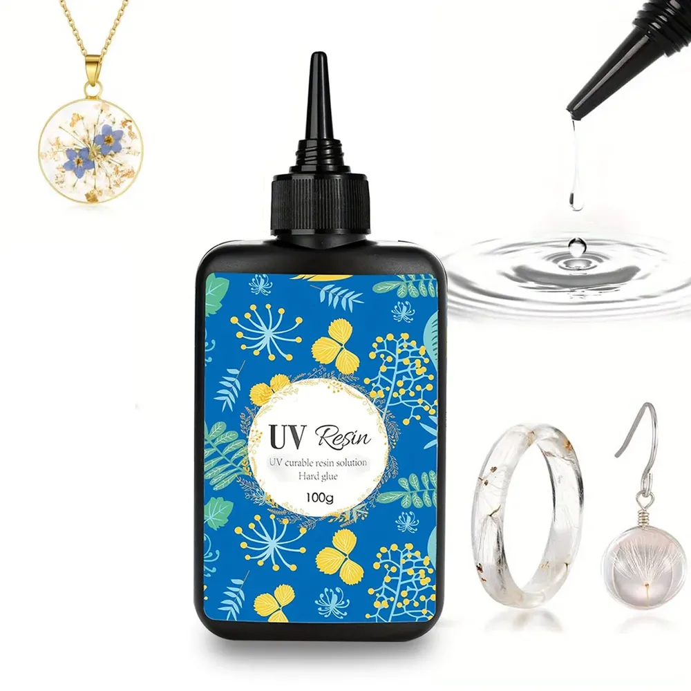 Résine UV transparente incolore séchage rapide 100g à 400g