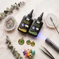 Résine UV transparente séchage rapide 2 teintes pour bijoux – 1