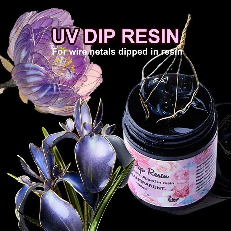 Résine UV transparente séchage rapide 40 à 100 ml pour bijoux