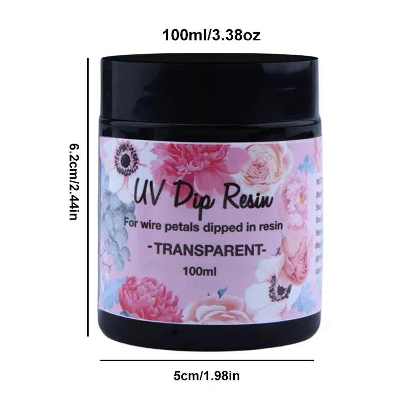 Résine UV transparente séchage rapide 40 à 100 ml pour bijoux