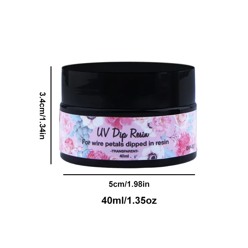 Résine UV transparente séchage rapide 40 à 100 ml pour bijoux