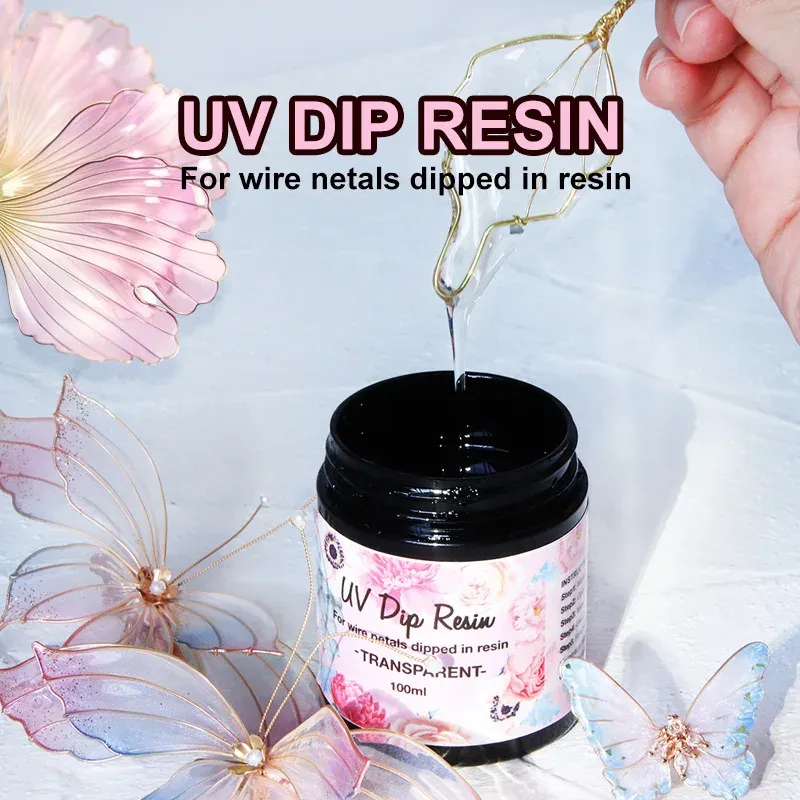 Résine UV transparente séchage rapide 40 à 100 ml pour bijoux
