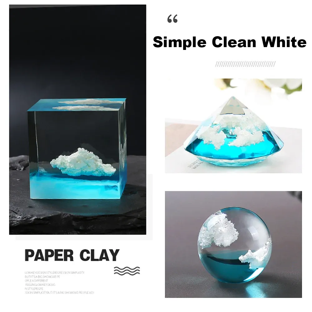 Sac 80 g argile blanche pour remplissage résine et artisanat