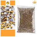 Strass résine colorés pour nail art – Couleur Multicolore (Or)