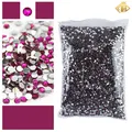 Strass résine colorés pour nail art – Couleur Rose profond