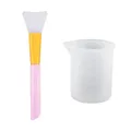 Tasse mesure silicone 100ml avec bâtonnet silicone – Couleur brush  cup