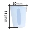 Tasse mesure silicone 30-1000 ml pour résine et pâtisserie – Couleur 250 ml neuf