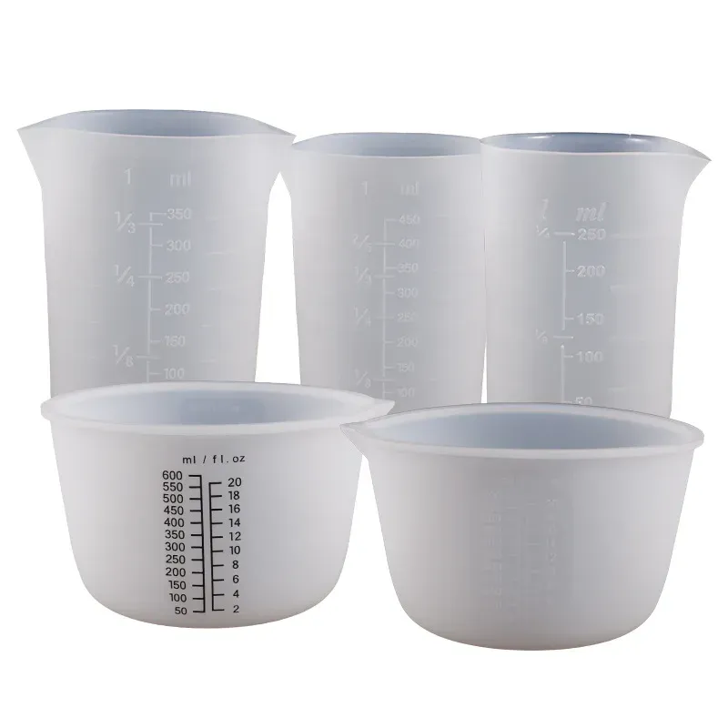 Tasse mesure silicone 30-1000 ml pour résine et pâtisserie