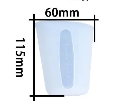 Tasse mesure silicone 30-1000 ml pour résine et pâtisserie