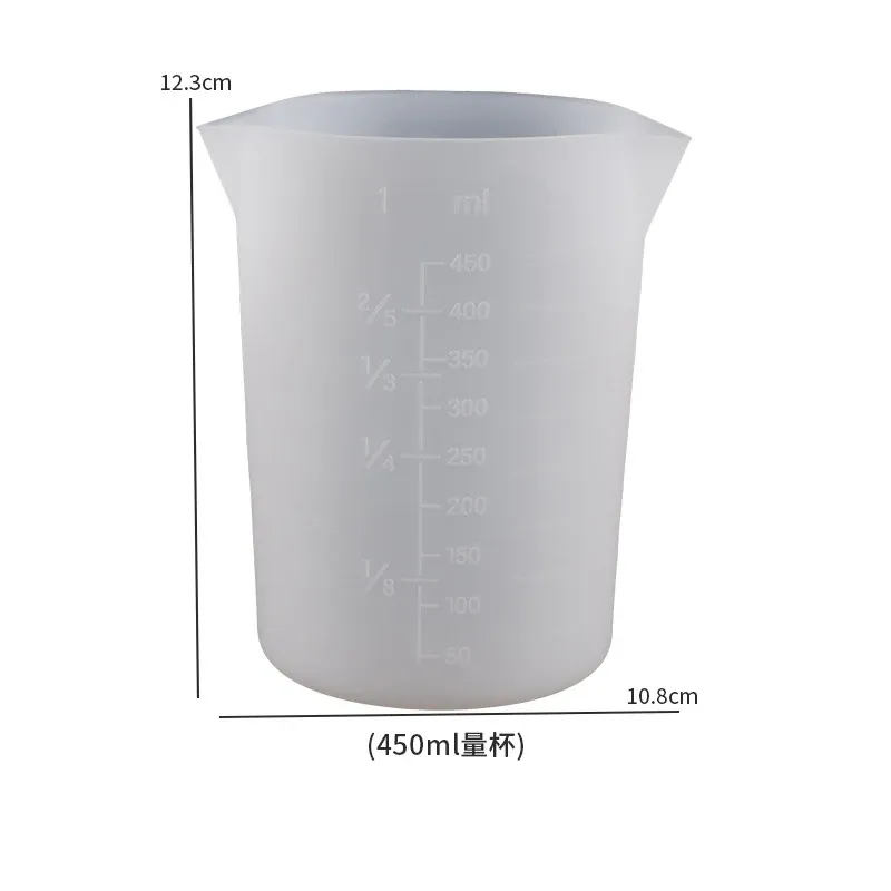 Tasse mesure silicone 30-1000 ml pour résine et pâtisserie