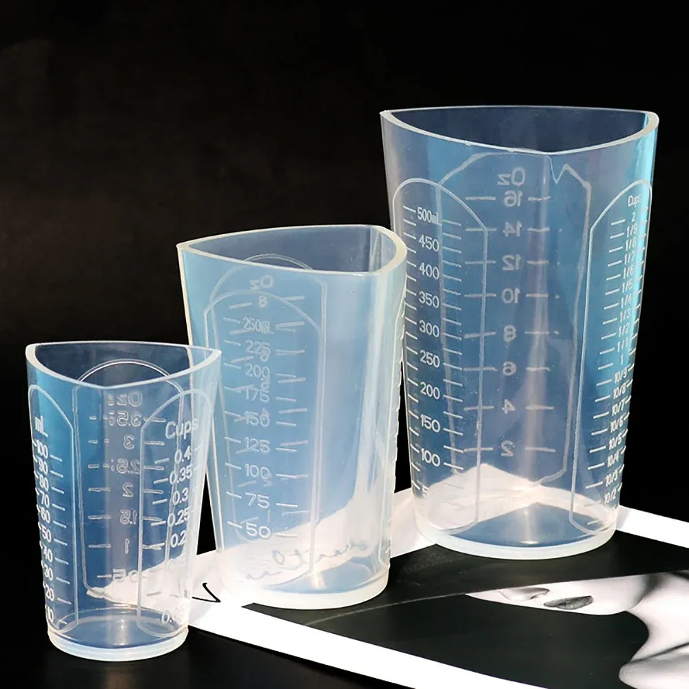 Tasse mesure silicone 50 à 1000 ml pour résine époxy
