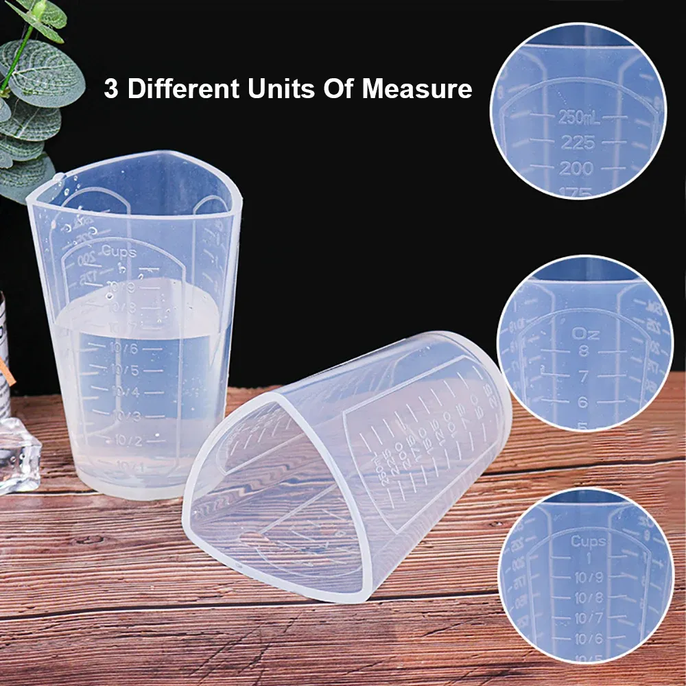 Tasse mesure silicone 50 à 1000 ml pour résine époxy