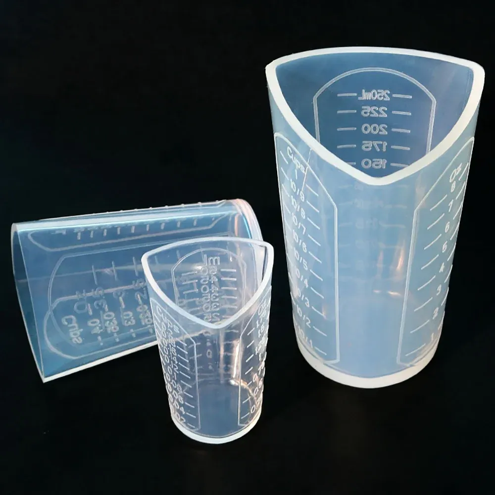 Tasse mesure silicone 50 à 1000 ml pour résine époxy