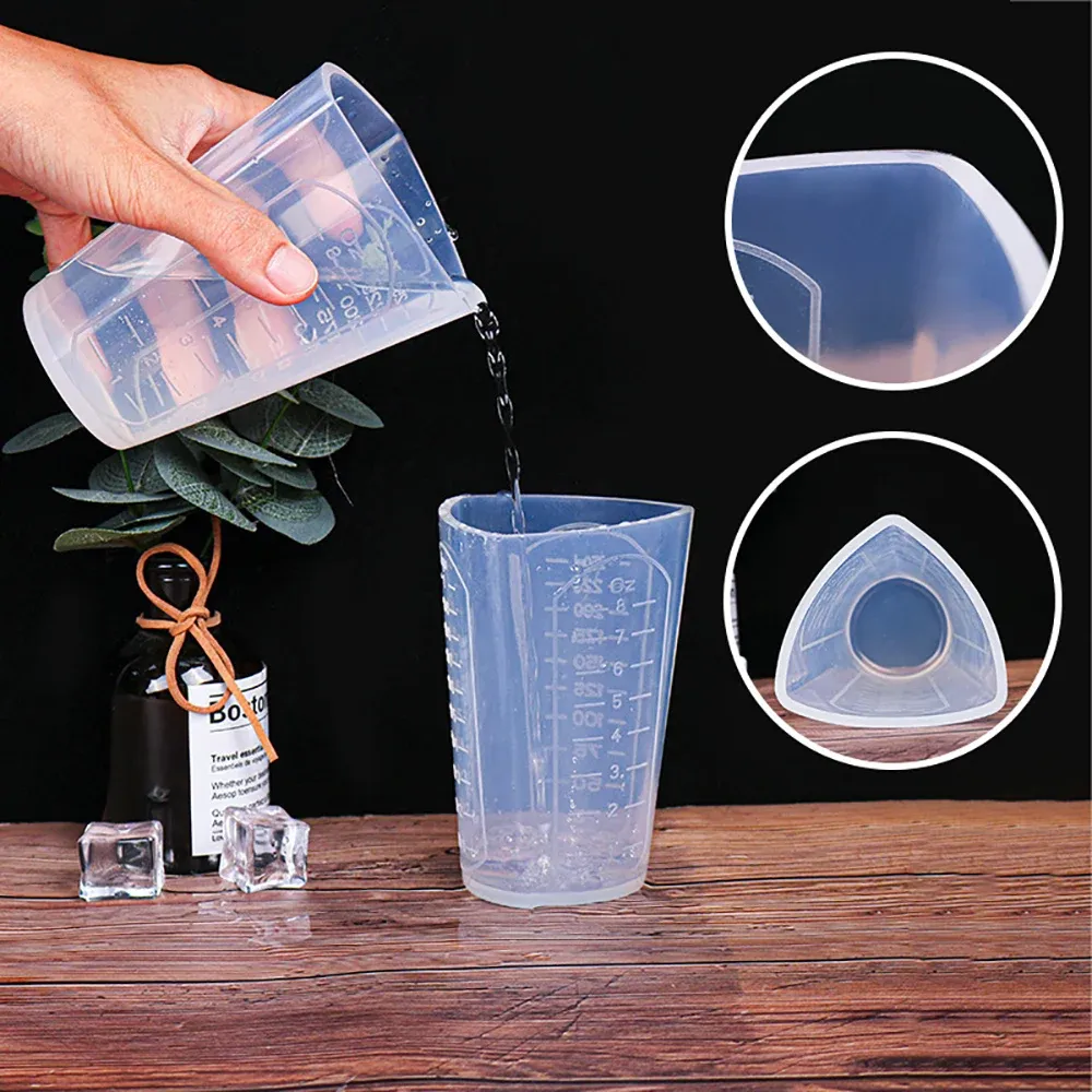 Tasse mesure silicone 50 à 1000 ml pour résine époxy