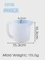 Tasse mesure silicone 500ml avec poignée pour résine époxy – Couleur 17oz-500ml