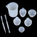 Tasse mesure silicone avec agitateurs pour bijoux résine – 1