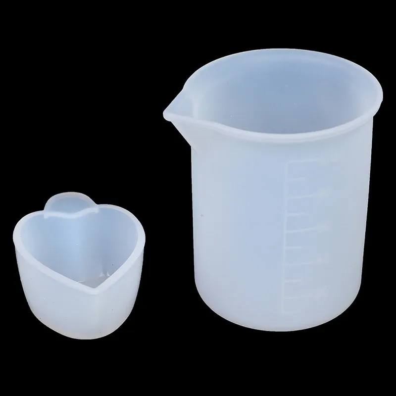Tasse mesure silicone avec agitateurs pour bijoux résine