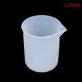 Tasse mesure silicone avec agitateurs pour bijoux résine – Couleur Rouge (C)