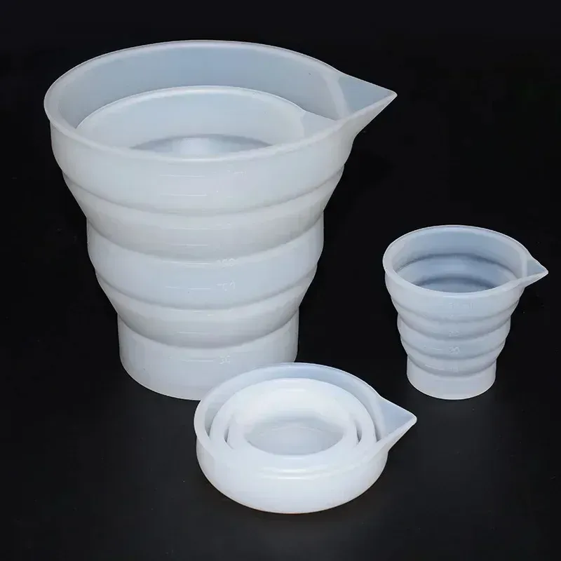 Tasse mesure silicone pliable 50 à 500 ml pour résine