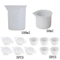 Tasses mélange silicone pour résine époxy et bijoux – Couleur 12Pcs Cup