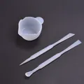 Tasses mélange silicone pour résine époxy et bijoux – Couleur 3Pcs setD