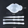 Tasses mélange silicone pour résine époxy et bijoux – Couleur 4Pcs