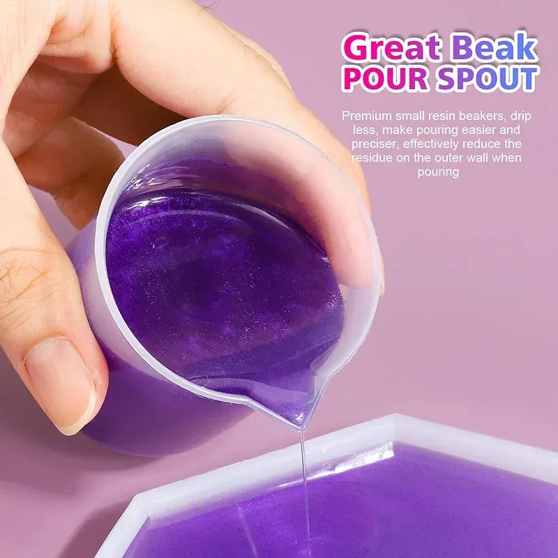 Tasses mesure mélange plastique 100 ml pour résine époxy