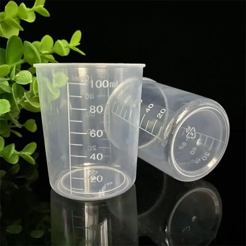 Tasses mesure mélange plastique 100 ml pour résine époxy