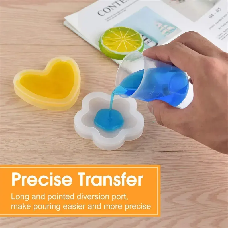 Tasses mesure mélange plastique 100 ml pour résine époxy